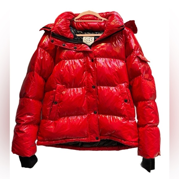 🔥 S13 New York NWT Lacquer Ella Puffer Jacket In Flame Red (XXL) ❤️🔥❤️ - Picture 2 of 13